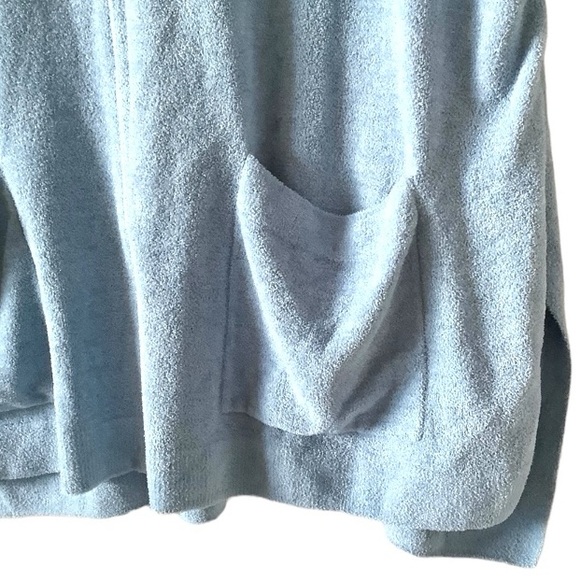 BAREFOOT DREAMS CozyChic Ultra Lite Zippered Hoodie Short Sleeve size L/XL - Picture 5 of 10